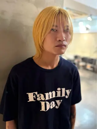 ミディアム カラー メンズ 優作 〜圧倒的信頼〜のヘアスタイル