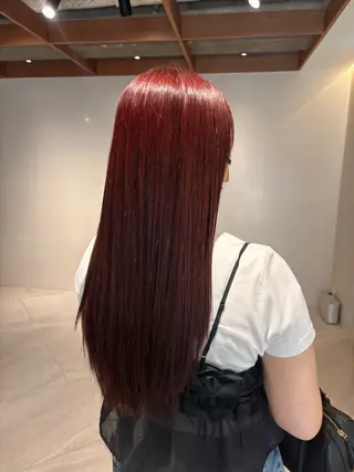 ロング カラー ボブ/透け感カラー tomoeのヘアスタイル