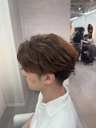 ミディアム メンズ 【メンズ特化】池袋 韓国スタイル飯塚のヘアスタイル