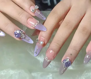 ネイル By moonネイル 🌷ワンホン/韓国風のネイルデザイン