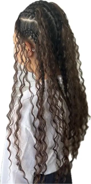 ロング ヘアアレンジ B-W ⭐️REIKOのヘアスタイル
