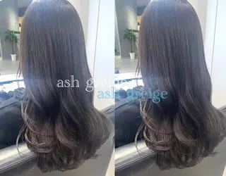 セミロング 髪質改善・水素カラー ARIA(ému)のヘアスタイル