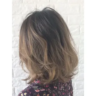 ミディアム カラー 髪質改善特化KIZU /艶髪研究(京都)のヘアスタイル
