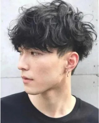 パーマ メンズ 似合わせカット‪// 鶴我万唯華のヘアスタイル