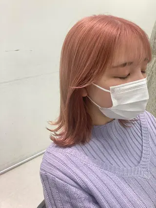 カラー 💖ブリーチなし透明 感💖ASAHIのヘアスタイル