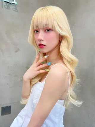 ロング カラー 艶髪／韓国ヘア🎀 Kanon︎︎⁺.のヘアスタイル