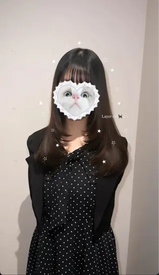 ロング KANO🐈⬛🎀 ニュアンス/レイヤーのヘアスタイル