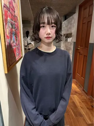 ショート カラー パーマ mai / linoah˚✧のヘアスタイル