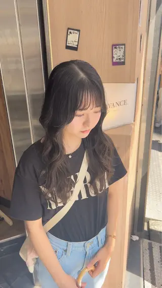 ロング カラー 【ブリーチ無しW】 【暗髪&暖色系】圭真のヘアスタイル