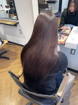 ロング カラー 愛　莉/兵庫・加古川 美容室/艶カラーのヘアスタイル