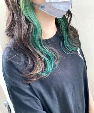 セミロング カラー 川合 勇気のヘアスタイル