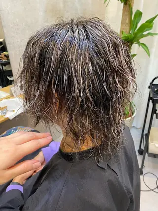 ミディアム カラー パーマ メンズ 似合う髪型見つけます AYAKAのヘアスタイル