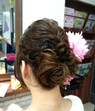 セミロング 田坂 真弓のヘアスタイル