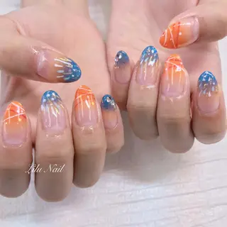ネイル モチの良さ◉ フィルインネイル♡のネイルデザイン