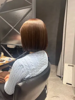 ミディアム カラー ブリーチ/縮毛矯正 ❤️‍🔥シンノスケのヘアスタイル