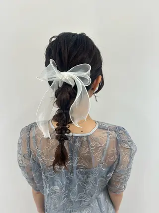 ロング ヘアアレンジ 柴崎 りるのヘアスタイル