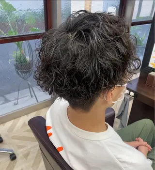 パーマ メンズ 柏木 彩夏のヘアスタイル