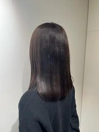 セミロング しょうのともき ボブ／ブラウンカラーのヘアスタイル