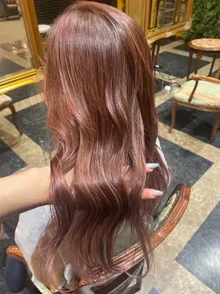 ロング カラー 田中 沙織のヘアスタイル