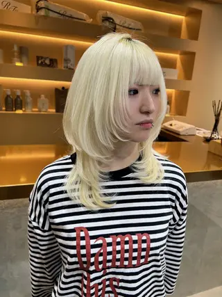 ミディアム 🦋韓国レイヤー特化 🦋髪質改善🩵来輝のヘアスタイル