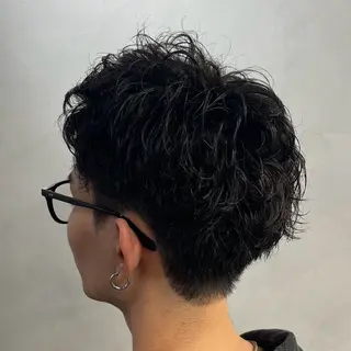 ショート パーマ ヘアアレンジ メンズ fifth 石川 凪のヘアスタイル