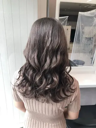 ロング カラー パーマ ヘアアレンジ メンズ キッズ ネイル マツエク・マツパ 上品＆韓国風 🥀海心🥀のヘアスタイル