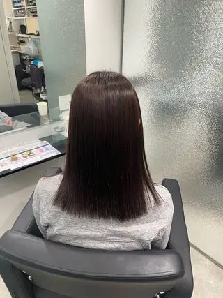 ミディアム パーマ 透明感艶髪カラー /府中/Mizukiのヘアスタイル