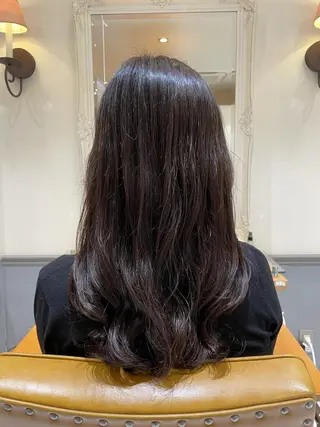 ロング 鈴木弥月/大人ボブ× 透明感カラーのヘアスタイル