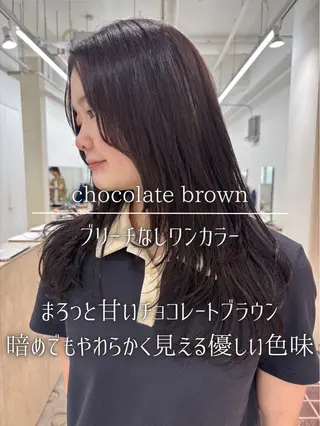 ロング カラー ナチュラルカラー/ ハイトーン AMIのヘアスタイル