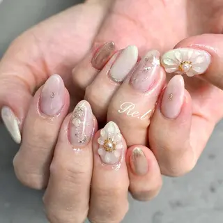 ネイル モチの良さ◉ フィルインネイル♡のネイルデザイン
