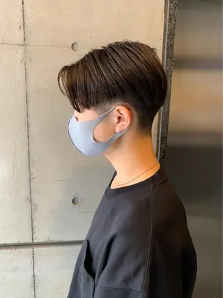 メンズ ボブ/レイヤーカット 縮毛矯正/コウキ新宿のヘアスタイル
