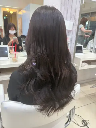 セミロング 【髪質改善カラー】 あむ·. ⟡ 🖤のヘアスタイル
