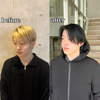 カラー アニメデザイン美容師 ブリーチカラー/僚汰のヘアスタイル