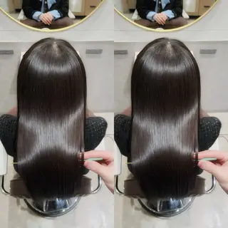 セミロング 銀座⭐️髪質改善⭐️ 平中　留生のヘアスタイル