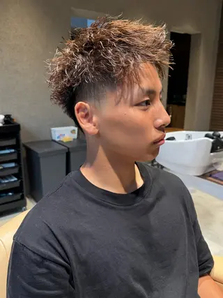 パーマ メンズ メンズカットパーマ 伊藤瑠星のヘアスタイル