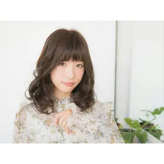 セミロング 永野 良一のヘアスタイル