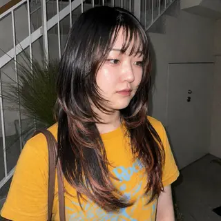 ロング カラー 🌺盛れる爆ツヤ カラー🌺リオのヘアスタイル