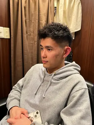 ショート メンズ 長野 風人のヘアスタイル