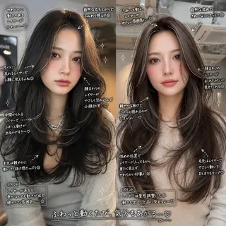 ロング 縮毛矯正/レイヤー カット⭐️SHOTAのヘアスタイル