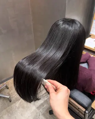 ロング 上場 健史のヘアスタイル