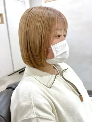 ショート カラー 髪質改善 縮毛矯正/ レイヤー/銀座/本木のヘアスタイル