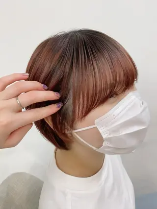 ショート カラー パーマ ✨艶髪✨ 奈須晴香のヘアスタイル