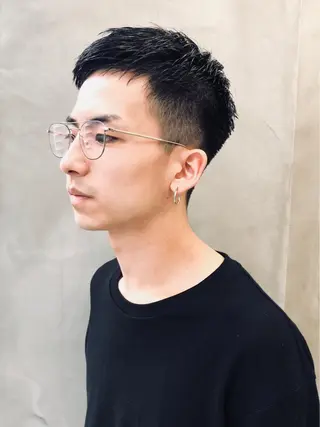 メンズ ショート・ボブ 徳竹淳一のヘアスタイル