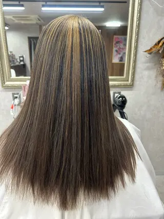 ロング カラー Lien 深井店のヘアスタイル