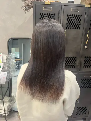 セミロング 心美/ブリーチなし 透明感カラーのヘアスタイル