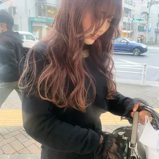 ロング カラー レイヤーカット🪽 カネコミユのヘアスタイル