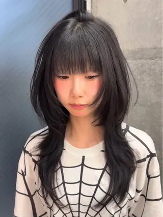 セミロング Yuta✂︎ 韓国レイヤー🪽のヘアスタイル