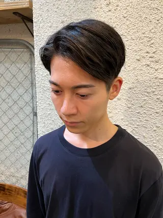 メンズ 🍀透明感カラー×垢 抜けボブ リクト💥のヘアスタイル