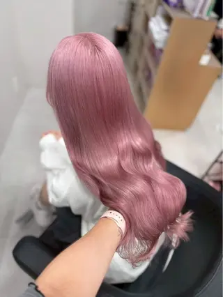 ロング カラー ハイトーンカラー💞 くるみ🎀のヘアスタイル