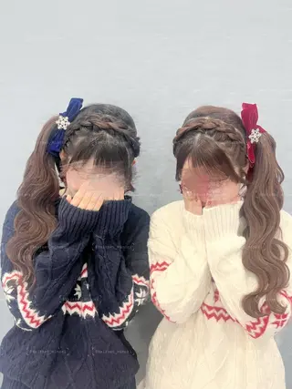 ロング ヘアアレンジ Hairset minoriのヘアスタイル